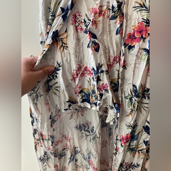 American Eagle Outfitters Tropical Summer High Low Romper Jumpsuit Size 4 - Picture 3 of 9